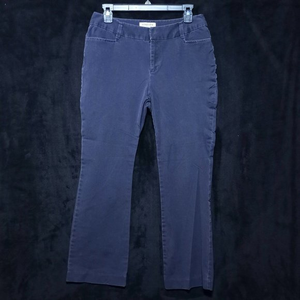 St. John's Bay Pants Size 10P‎ Bi-Stretch Classic Fit Boot Cut Dark Blue #1197